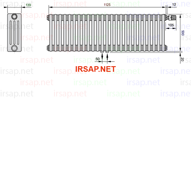 Радиатор IRSAP Tesi 40500/25 T52 CL 01